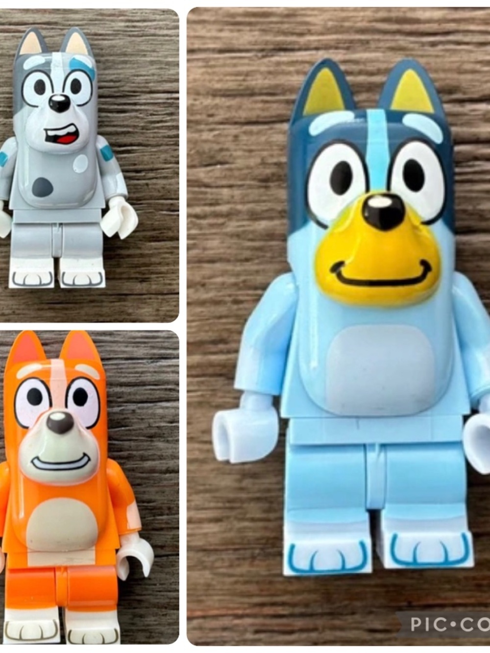 3 Bluey Minifigures